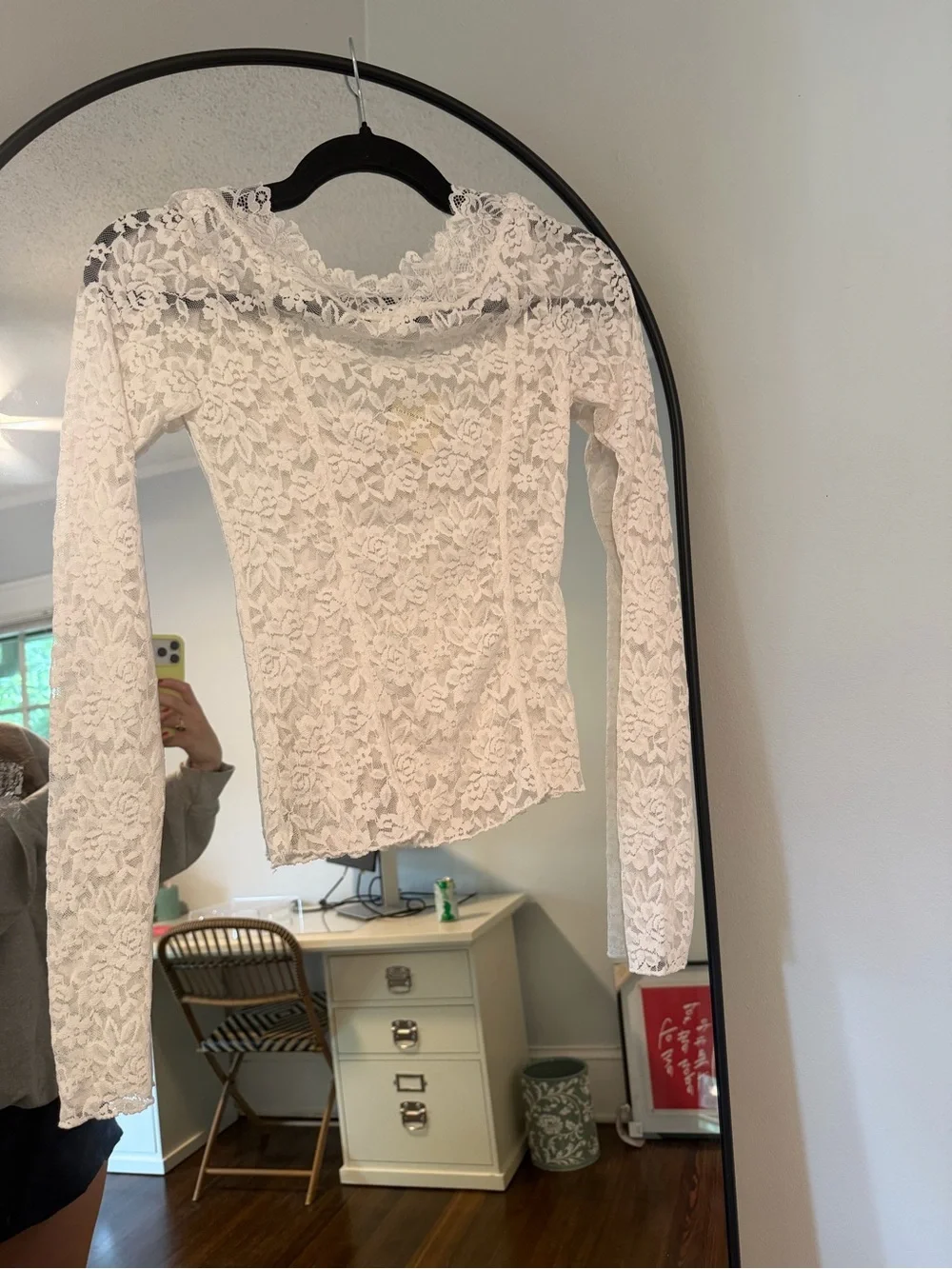 Free People Lace Long Sleeve XS